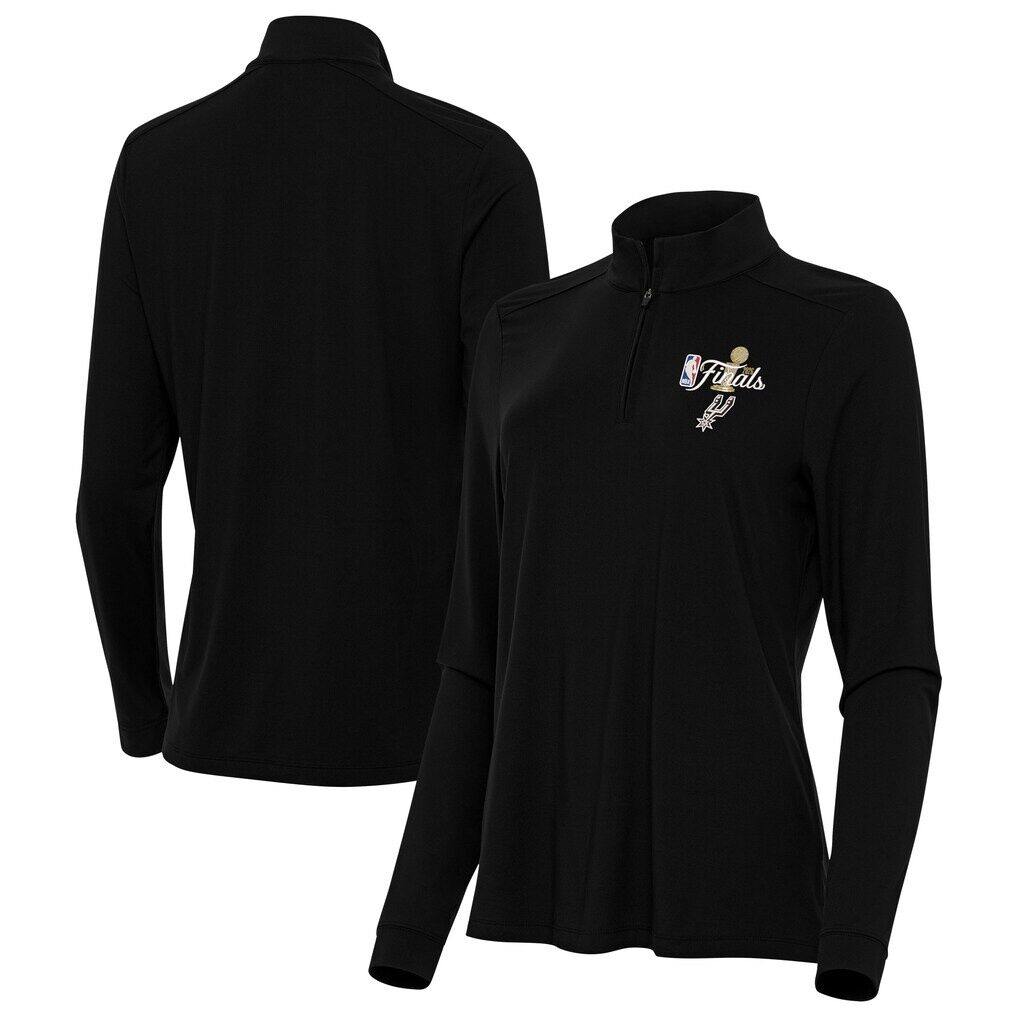 San Antonio Spurs Antigua Women's 2026 NBA Finals Intent Quarter-Zip Pullover