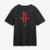 Amen Thompson Houston Rockets In The Paint T-Shirt - Black - Back View
