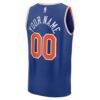 New York Knicks Fashion7 Youth 2026 NBA Finals Fast Break Custom Jersey - Blue - Detail View