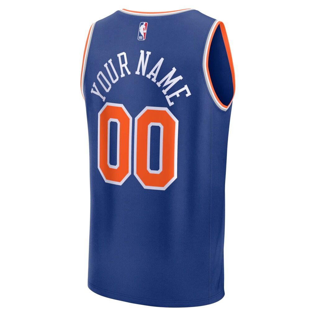 New York Knicks Fashion7 Youth 2026 NBA Finals Fast Break Custom Jersey - Icon Edition