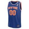 New York Knicks Fashion7 Youth 2026 NBA Finals Fast Break Custom Jersey - Blue - Side View