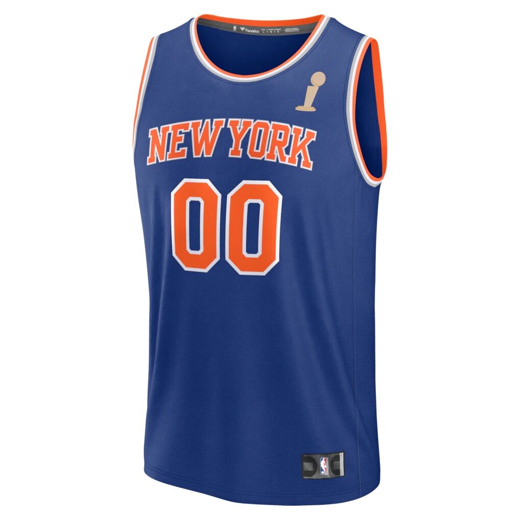 New York Knicks Fashion7 Youth 2026 NBA Finals Fast Break Custom Jersey - Icon Edition