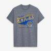 New York Knicks Champion Shooting Tri-Blend T-Shirt - Gray - Front View