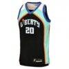 Sabrina Ionescu New York Liberty Nike Youth Victory Swingman Jersey - Black - Side View