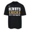 New York Knicks Nike 2026 NBA Finals Champions Roster Club T-Shirt - Black - Back View