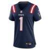 A.J. Brown New England Patriots Nike Women's Game Jersey - Navy - Alt1