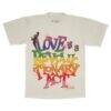 WNBA Playa Society Unisex Pride T-Shirt - Cream - Front View