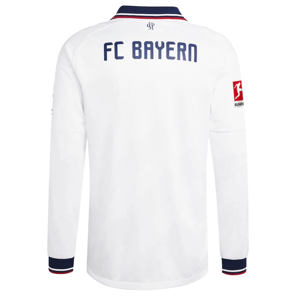 Bayern Munich adidas 2026/27 Away On-Field Authentic Long Sleeve Patch Jersey