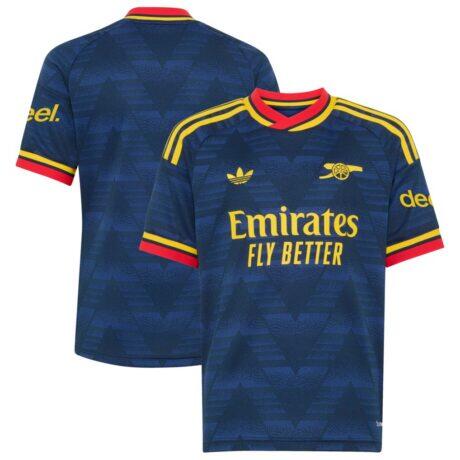 Arsenal adidas Youth 2026/27 Away Replica Jersey - Navy - Front View