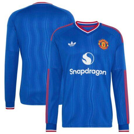 Manchester United adidas 2026/27 Away Replica Long Sleeve Jersey - - Front View
