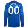 Manchester United adidas 2026/27 Away On-Field Authentic Custom Long Sleeve Jersey - - Detail View
