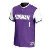 Furman Paladins GameDay Greats Youth Lightweight Collegiate Softball Fashion Jersey - Purple - Side View