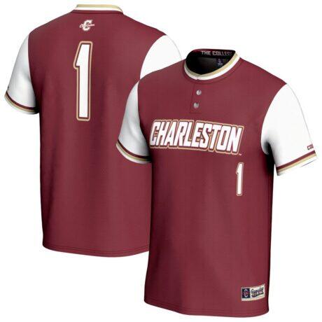 Charleston Cougars GameDay Greats Youth Lightweight Collegiate Softball Fashion Jersey - Maroon - Front View
