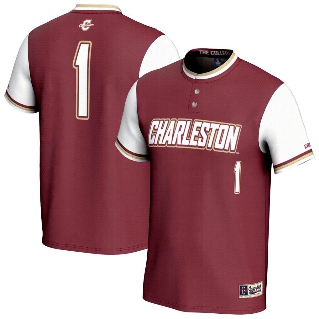 Charleston Cougars GameDay Greats Youth Lightweight Collegiate Softball Fashion Jersey - Maroon