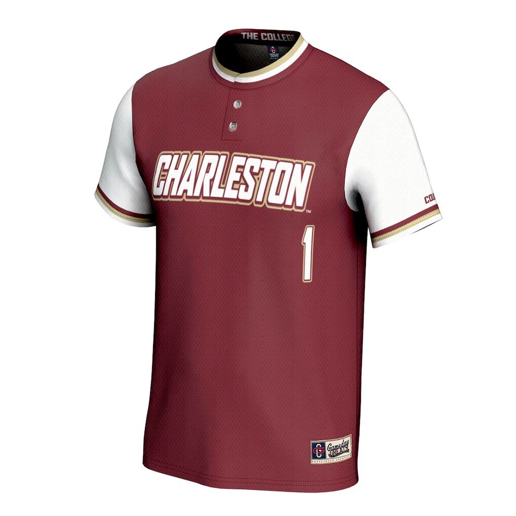 Charleston Cougars GameDay Greats Youth Lightweight Collegiate Softball Fashion Jersey - Maroon