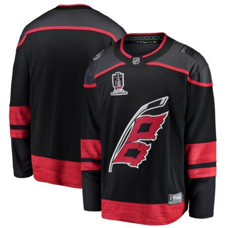 Carolina Hurricanes Fashion7 2026 Stanley Cup Champions Home Breakaway Jersey - Black - Front View