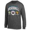 Cal Poly Mustangs vs. West Virginia Mountaineers Champion Unisex 2026 NCAA Baseball Super Regional Matchup Long Sleeve T-Shirt - Gray - Side View