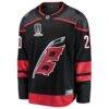 Sebastian Aho Carolina Hurricanes Fashion7 2026 Stanley Cup Champions Home Breakaway Jersey - Black - Side View