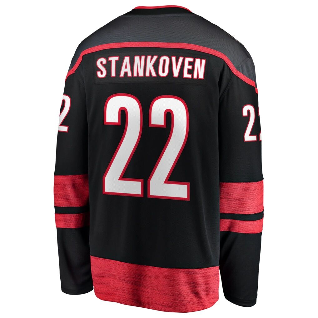 Logan Stankoven Carolina Hurricanes Fashion7 2026 Stanley Cup Champions Home Breakaway Jersey
