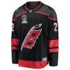 Logan Stankoven Carolina Hurricanes Fashion7 2026 Stanley Cup Champions Home Breakaway Jersey - Black - Side View