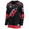 Sebastian Aho Carolina Hurricanes Fashion7 Women's 2026 Stanley Cup Champions Home Breakaway Jersey - Black - Side View