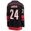Seth Jarvis Carolina Hurricanes Fashion7 Women's 2026 Stanley Cup Champions Home Breakaway Jersey - Black - Detail View