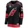 Seth Jarvis Carolina Hurricanes Fashion7 Women's 2026 Stanley Cup Champions Home Breakaway Jersey - Black - Side View