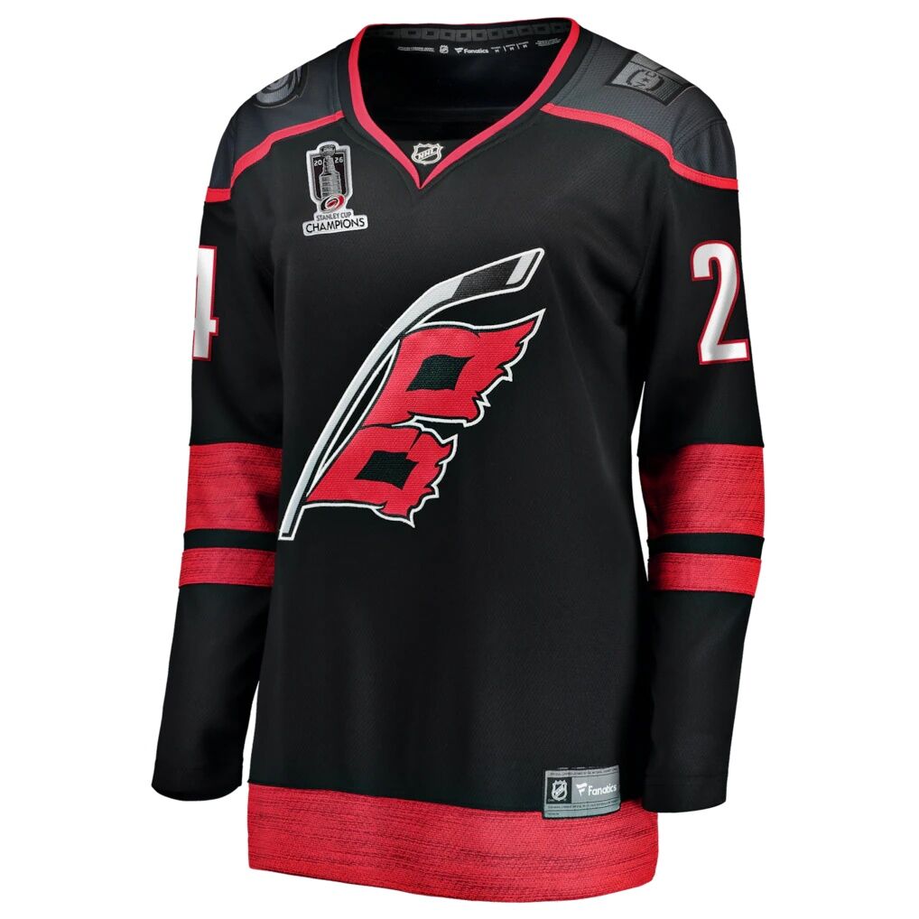 Seth Jarvis Carolina Hurricanes Fashion7 Women's 2026 Stanley Cup Champions Home Breakaway Jersey