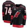 Jaccob Slavin Carolina Hurricanes Fashion7 Women's 2026 Stanley Cup Champions Home Breakaway Jersey - Black - Front View