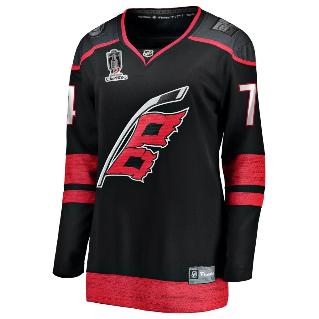 Jaccob Slavin Carolina Hurricanes Fashion7 Women's 2026 Stanley Cup Champions Home Breakaway Jersey
