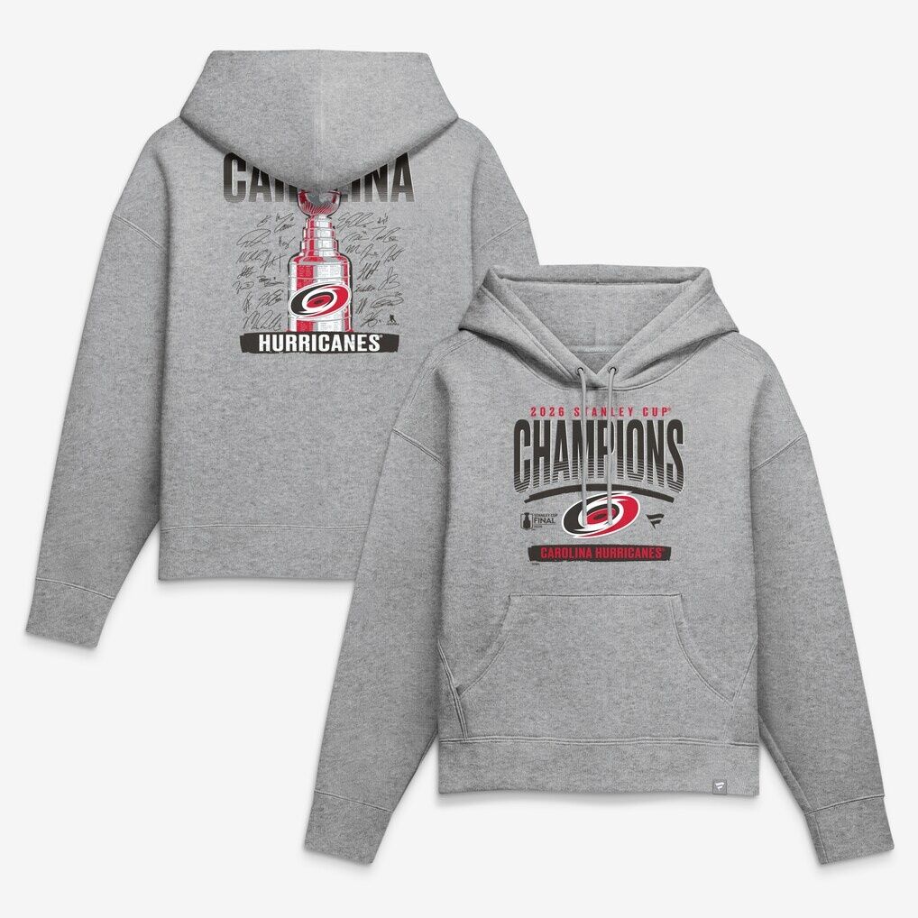 Carolina Hurricanes Women's 2026 Stanley Cup Champions Roster Signature Hoodie