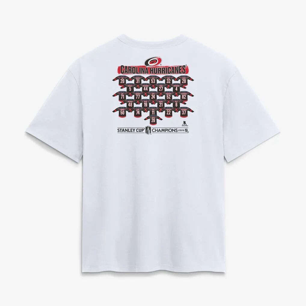 Carolina Hurricanes Women's 2026 Stanley Cup Champions Roster Jersey T-Shirt