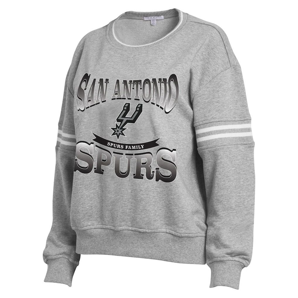 San Antonio Spurs WEAR by Erin Andrews Women's Crest Crew Sweatshirt