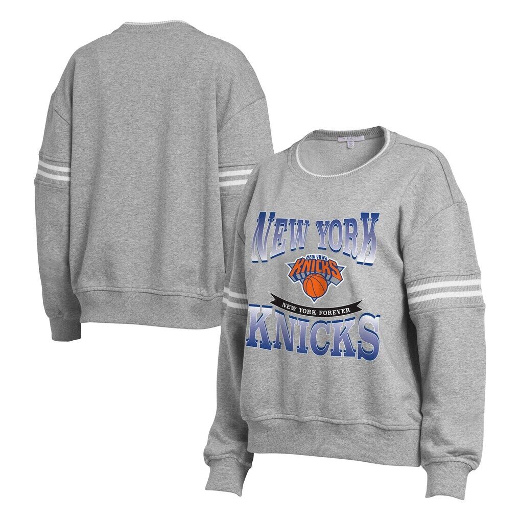 New York Knicks WEAR by Erin Andrews Women's Crest Crew Sweatshirt