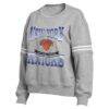 New York Knicks WEAR by Erin Andrews Women's Crest Crew Sweatshirt - Gray - Side View
