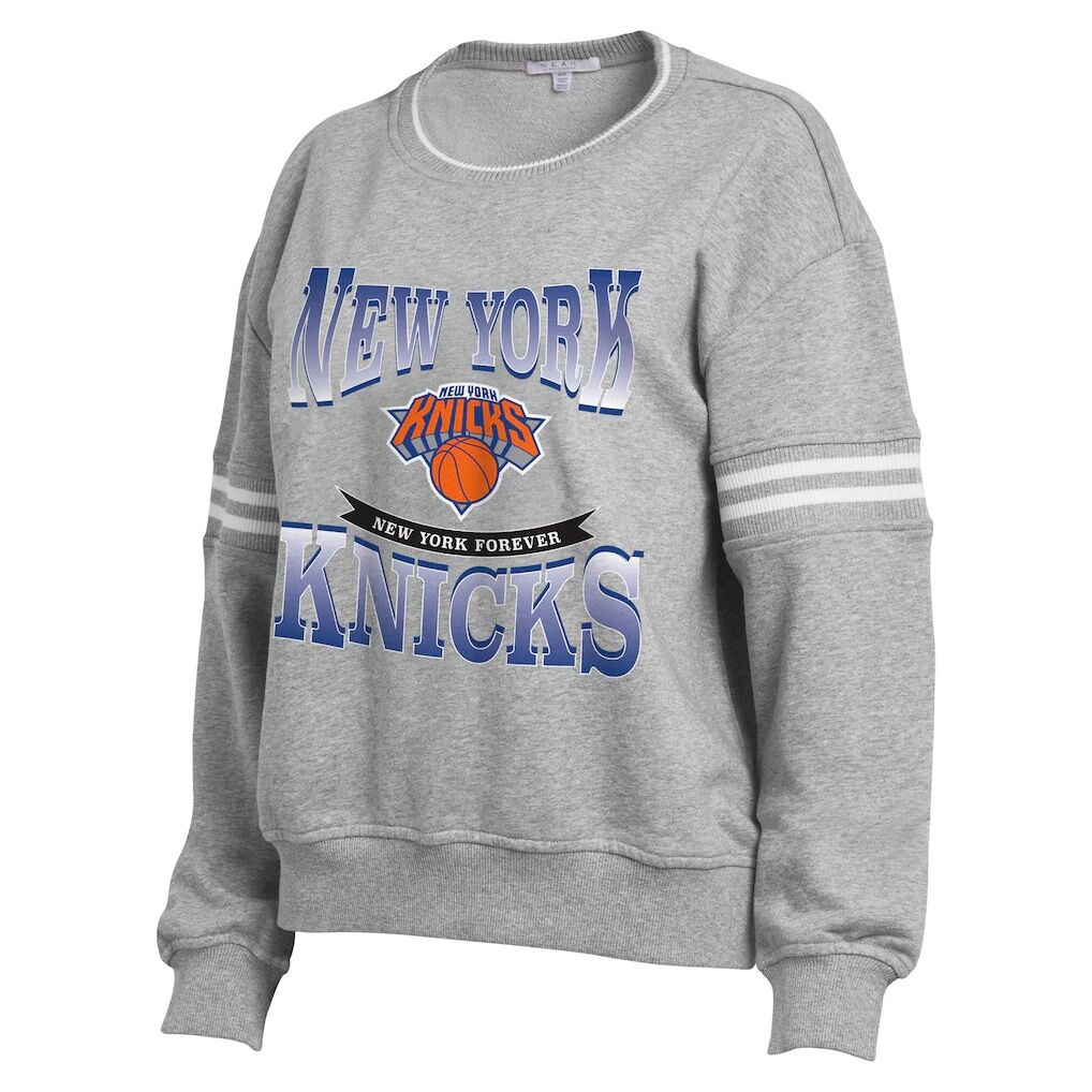 New York Knicks WEAR by Erin Andrews Women's Crest Crew Sweatshirt