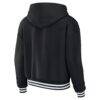 New York Knicks WEAR by Erin Andrews Women's Lace Up Hoodie - Black - Detail View