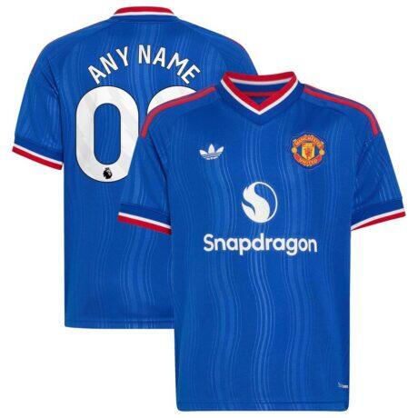 Manchester United adidas Youth 2026/27 Away Replica Custom Jersey - - Front View
