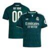 Real Madrid adidas Youth 2026/27 Away Replica Custom Jersey - Green - Front View