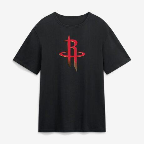 Houston Rockets Essential T-Shirt - Black - Front View