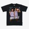 Gabby Williams & Veronica Burton Golden State Valkyries SLAM Cover T-Shirt - Black - Front View