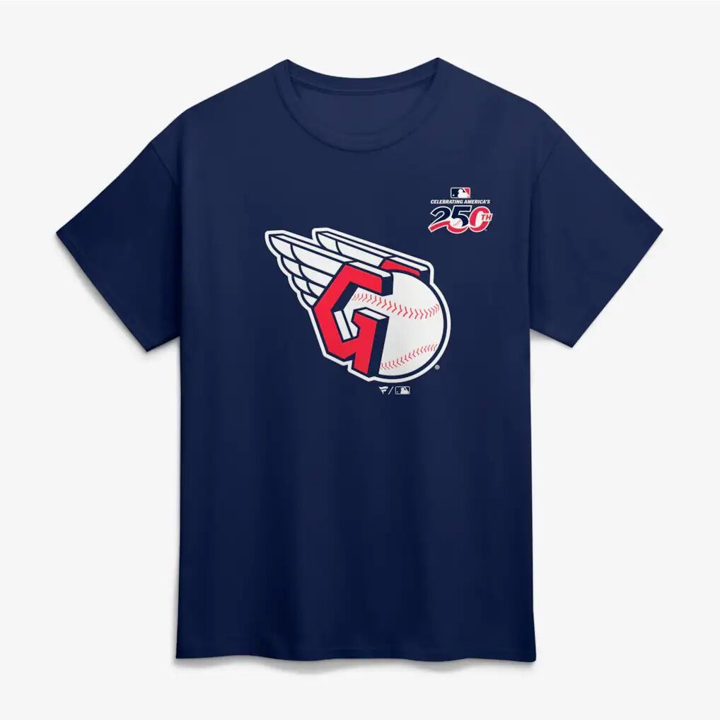 Cleveland Guardians Celebrating America's 250th Personalized Name & Number T-Shirt