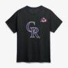 Colorado Rockies Celebrating America's 250th Personalized Name & Number T-Shirt - Black - Side View
