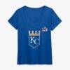 Kansas City Royals Women's Celebrating America's 250th Personalized Name & Number V-Neck T-Shirt - - Side View