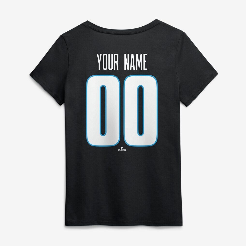 Miami Marlins Women's Celebrating America's 250th Personalized Name & Number V-Neck T-Shirt