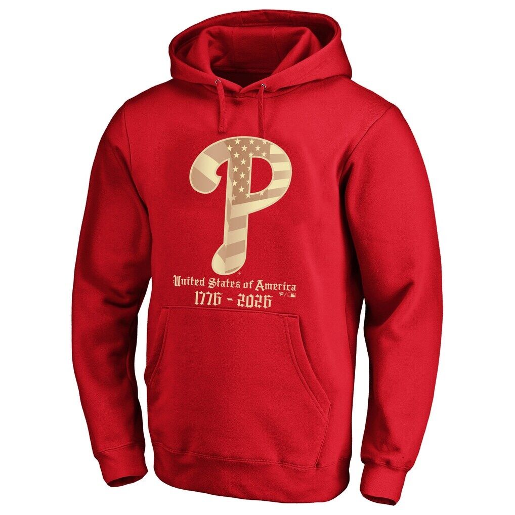 Philadelphia Phillies Fashion7 USA 1776-2026 Big & Tall Hoodie