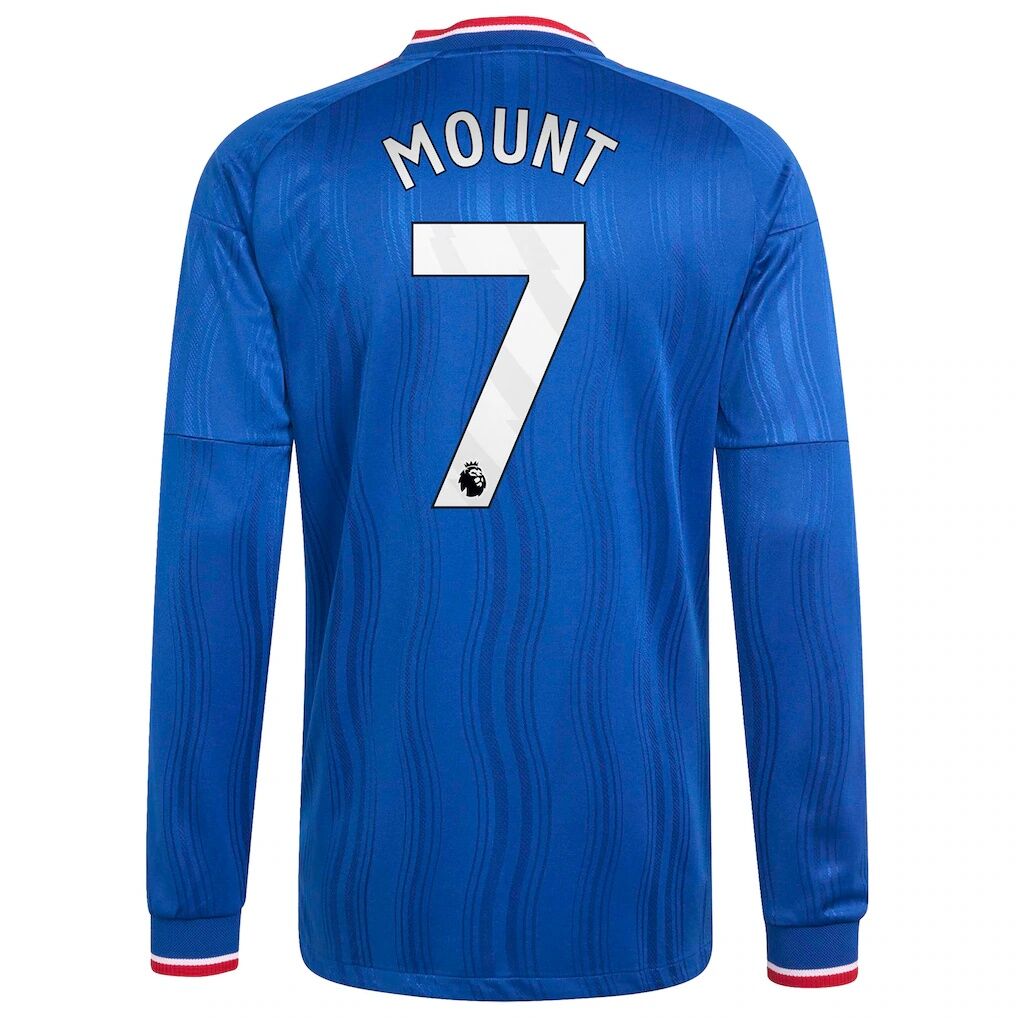 Mason Mount Manchester United adidas 2026/27 Away On-Field Authentic Long Sleeve Jersey - Royal
