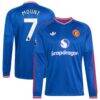 Mason Mount Manchester United adidas 2026/27 Away On-Field Authentic Long Sleeve Jersey - - Front View