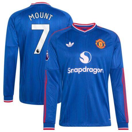 Mason Mount Manchester United adidas 2026/27 Away On-Field Authentic Long Sleeve Jersey - - Front View