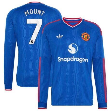 Mason Mount Manchester United adidas 2026/27 Away Replica Long Sleeve Jersey - - Front View